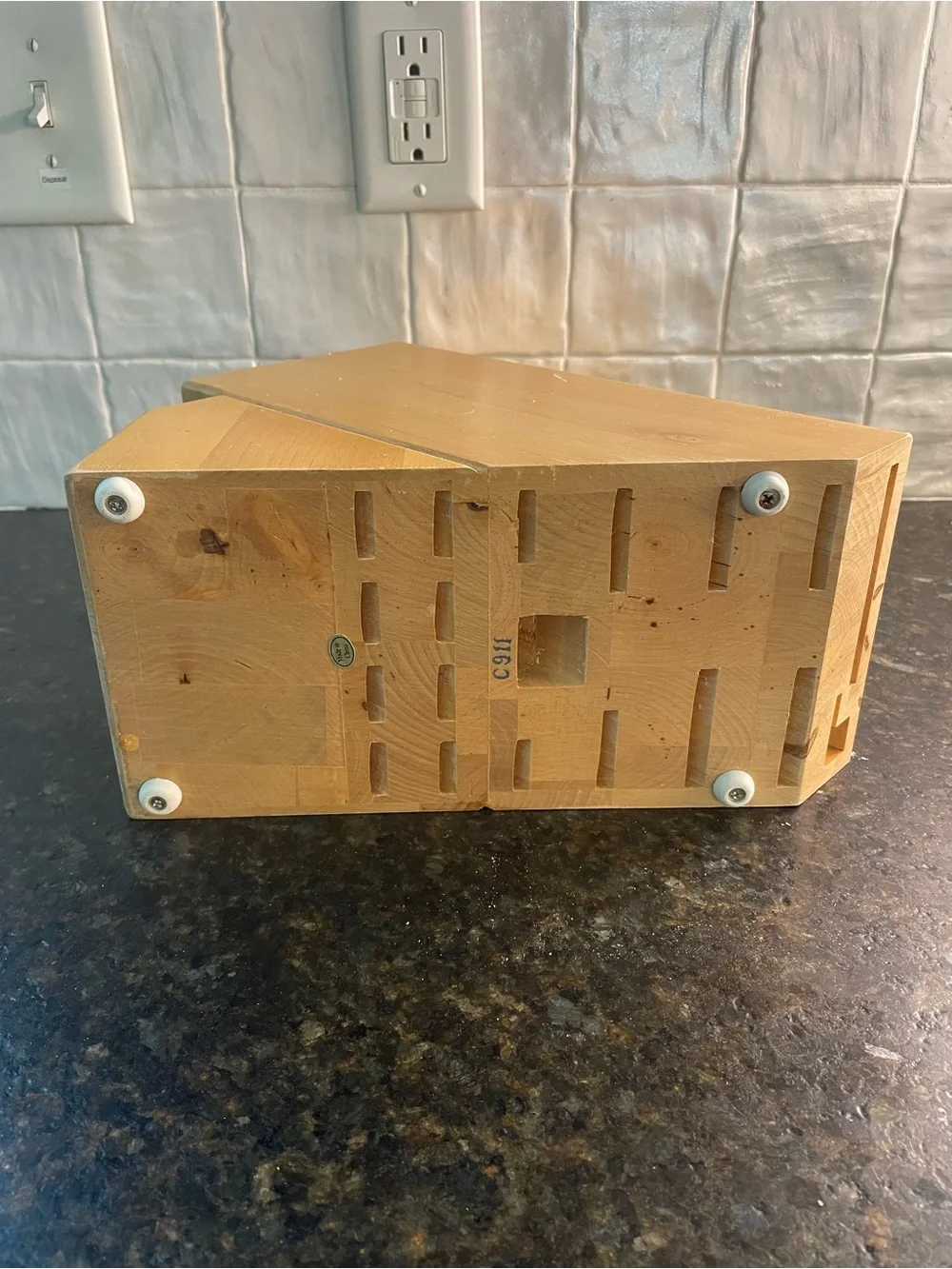 J.A. Henckels 19-Slot Wooden Super Knife Storage Block